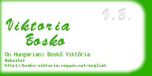 viktoria bosko business card