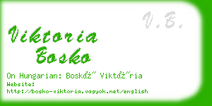 viktoria bosko business card